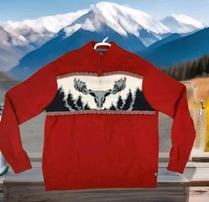 Suéter Pullover Chaps Ralph Lauren Para Hombres 2XL XXL Manga Larga Cuello Simulado Alce Usado en Excelente Condición - Imagen 1 de 17