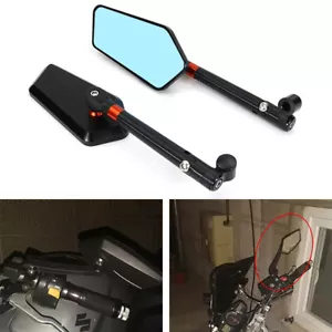 Espejos retrovisores laterales del mercado de repuestos aptos para Yamaha MT-07 FZ-07 MT-07 MOTO JAULA - Imagen 1 de 9