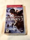**CASE, MANUAL ONLY** Medal of Honor: Heroes 2 (RED LABEL) - Sony PSP