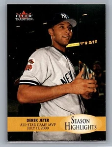 2000 Fleer Tradition Update Derek Jeter Season Highlights New York Yankees #U5 - Picture 1 of 2