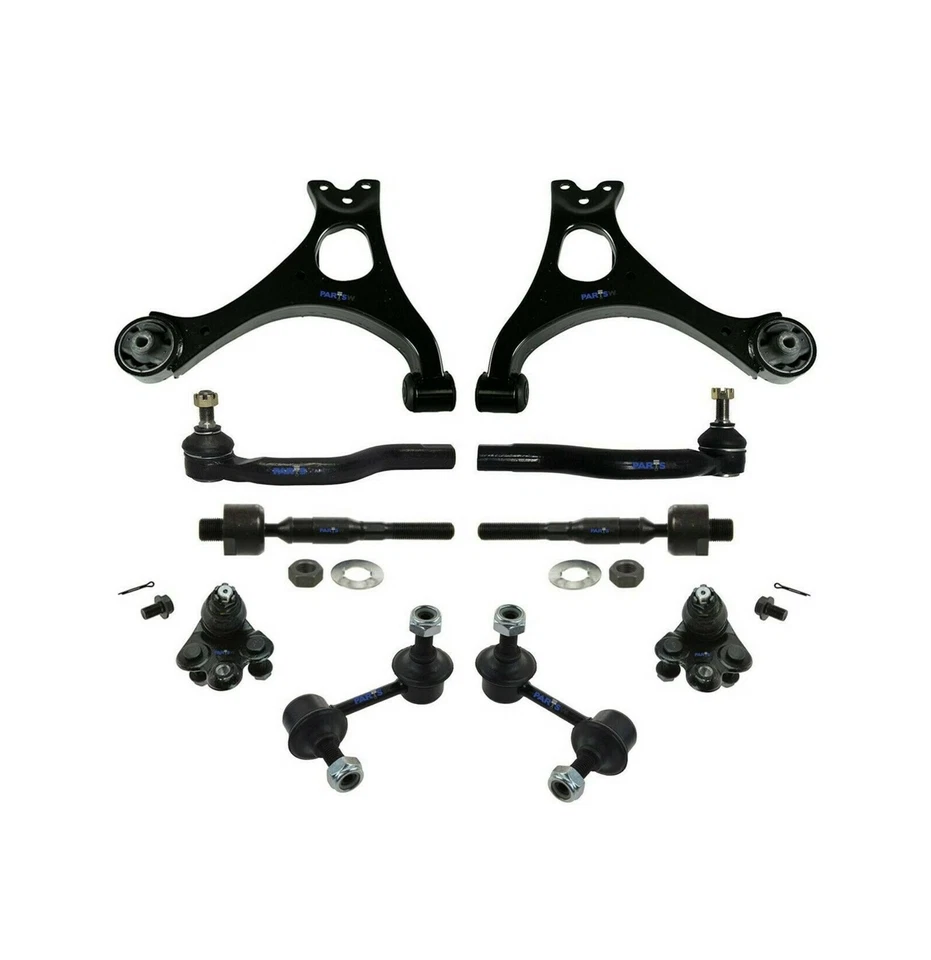 10 Pc Suspension Kit for Honda Civic 2006-2011 Control Arms Sway Bar Ball Joint - Image 1 of 1