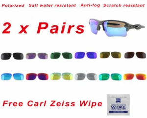 2 x Polarized Replacement Lenses For-Oakley Flak 2.0 XL 9188 Sports Sunglasses - Picture 1 of 6