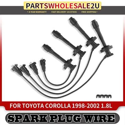 4x Spark Plug Wire Set for Toyota Corolla 1998 1999 2000 2001 2002 1.8L 52649ZQ - Image 1 of 4