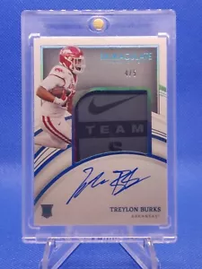 🔵 2022 Immaculate Collection TREYLON BURKS RC Auto SSP /5 RPA Nike Laundry Tag - Picture 1 of 2