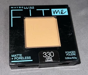 Maybelline Fit Me Matte Poreless Pressed Powder Foundation #330- Toffee Caramel - Picture 1 of 2