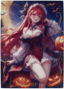 ❤️SPICY HALLOWEEN GIRL - Tarjeta Waifu de anime de diosa - VIGA DE FLOR DE MELOCOTÓN - 025 - Imagen 1 de 3