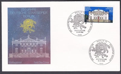 Germany FDC 1992 Michel 1625 Opera House, Berlin - Image 1 of 2
