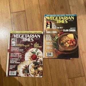 VEGETARIAN TIMES 1991 - Two Issues December #172 and July #167 Fair Condition - Foto 1 di 3