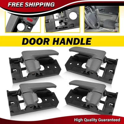 4件装内门把手灰色适用于2004-2009起亚Spectra 2005-2009起亚Spectra5 — 第 1/4 张图片