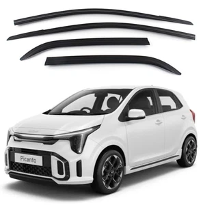 Smoke Black Weather Shields Visors 4p for 2025 2026 KIA Picanto - Photo 1/8