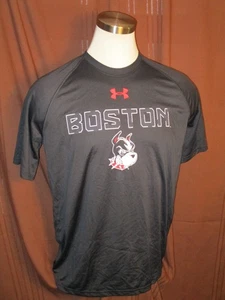 Boston University Terriers T-Shirt, Black, Under Armour, Poly, Men's Size L, New - Picture 1 of 8