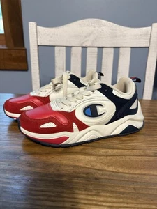 Women’s Champion Sneakers Tennis Shoes Size 6 CP100228W Size 6.5 Red White Blue - Picture 1 of 12