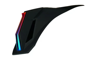 ICONO "SPEEDFIN" SOLO PARA CASCOS AIRFORM TAPAS MOTO - NEGRO/ROJO - Imagen 1 de 2