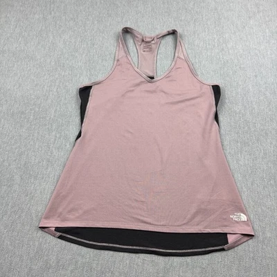 Camiseta sin mangas The North Face para mujer grande rosa negra FlashDry espalda deportiva yoga Foto 1 de 4