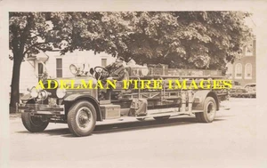 Foto antigua de aparato de bomberos Morrisville PA Seagrave City artículo de servicio 3739 SP637 - Imagen 1 de 2