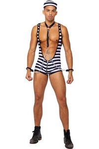 Roma Prisoner Of Desire Adult Men Costume Convict Inmate 6208 - Picture 1 of 3