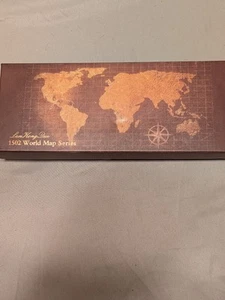 1502 World Map Series Crow Feather Quill Pen & Ink Calligraphic Set New In Box - Picture 1 of 8