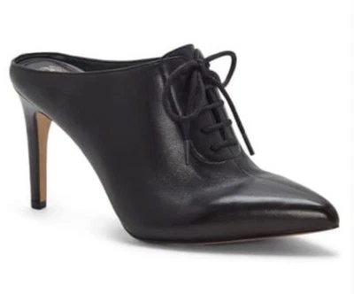 Vince Camuto Maivyn  Women’s Sz 7 M Leather Mule Slip On Lace Up Pointed Toe - Image 1 of 4