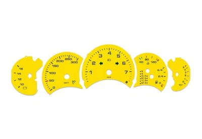 Para Porsche Carrera 911, 996.1 Amarillo - Velocímetro medidores km/h  Foto 1 de 4