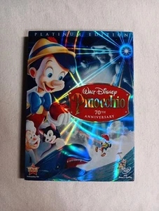 Pinocchio (DVD, 2009) 70th Anniversary Platinum Edition NEW SEALED w/Slipcover - Picture 1 of 5
