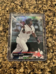 2017 Bowman #BCP101 Rafael Devers Rookie Prospect Mojo Refractor Red Sox - Picture 1 of 2