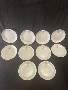 Florence by Prolon Melmac "Chanticleer" 10 Saucers MCM 1950's RARE! - Picture 1 of 7