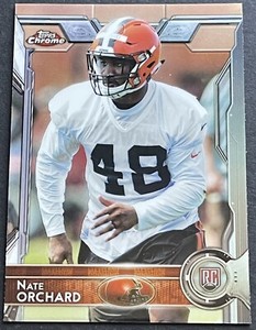 2015 Topps Chrome #164 Nate Orchard Rookie Cleveland Browns Football Card