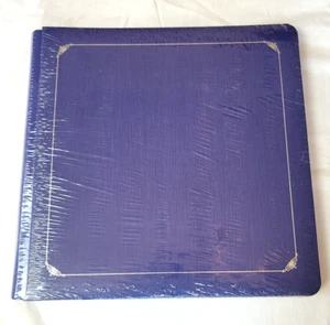 Álbum de recortes Creative Memories 12x12 azul zafiro 15 páginas desplazamiento plateado - Imagen 1 de 10