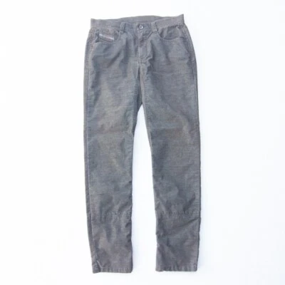Pantalones Diesel Industries para mujer 29 Lasty A ajustados pana elásticos gris cremallera al tobillo Foto 1 de 4