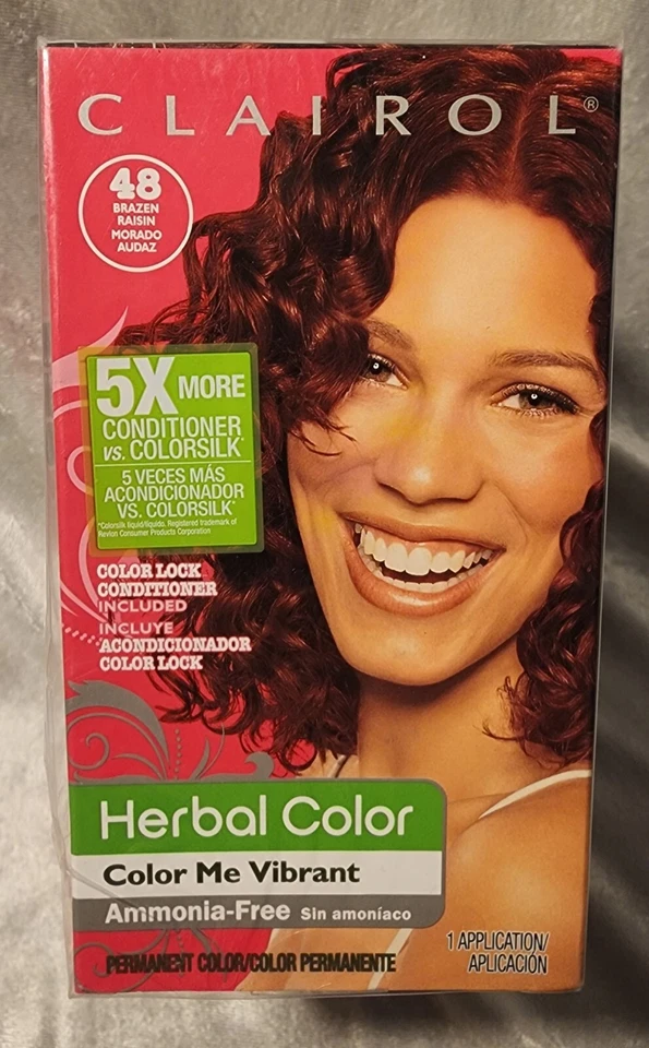 Herbal Essences Hair Color Me Vibrant 48 Bronce Pasas Radiante Borgoña Paquete de 3 NUEVO Foto 1 de 4