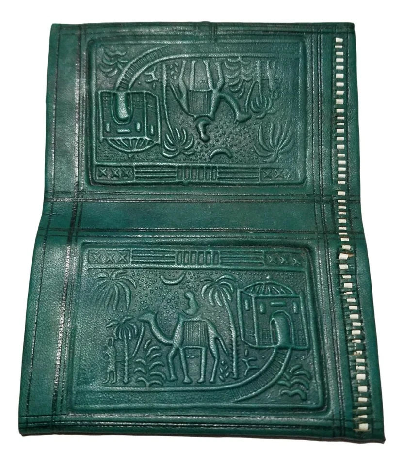 Cartera de cuero marroquí artesanal para hombre Foto 1 de 1