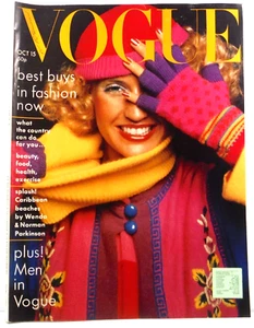 Vogue Magazine British October 15 1975 VGC PB men fashion knits winter vintage - Picture 1 of 16