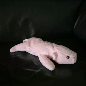 GUC 22cm vintage beanie pig piglet plush toy Justen Product *fault - Picture 1 of 10