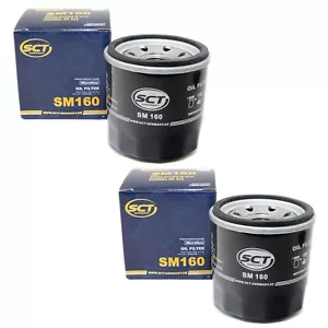 Filtro Olio 2 X SCT SM 160 Per Daewoo Matiz Daihatsu Piaggio Suzuki Swift Baleno - Bild 1 von 8