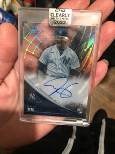 topps tek luis gil 24/50 auto 2022 clearly authentic