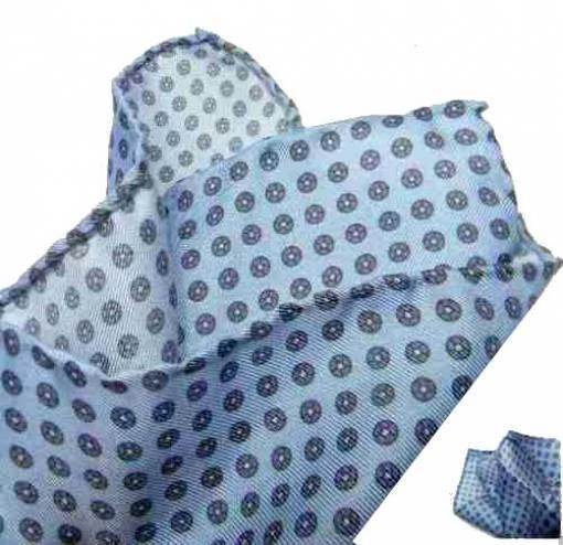 AVANTGARDEACCESSORI FAZZOLETTO UOMO DA TASCHINO azzurro Light Blue POCHETTE VARIE FANTAS TINTA UNITA