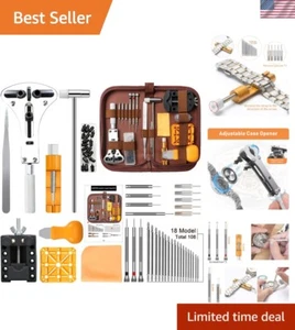 168-teiliges Uhrenreparatur-Werkzeugset - Batteriewechsel & Bandeinstellungen zum Selbermachen - Bild 1 von 11