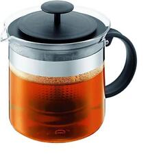(TG. cm) Bodum Teapress Teapot Bistro Nouveau Teiera 1,5 l, colore: Nero, 6 Unit