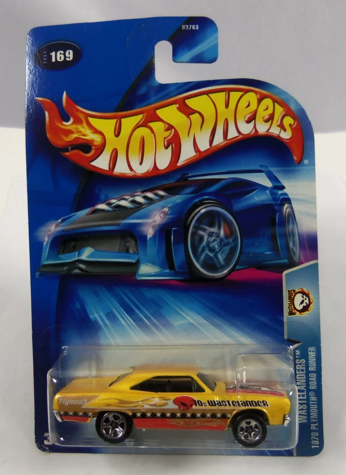 Hot Wheels 2004 Wastelanders Series #169 1970 Plymouth Road Runner Yellow W 5sps