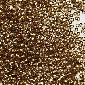 3mm Cup Sequins Deep Gold Shiny Metallic Made in USA - Picture 1 of 1