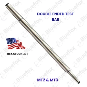 DOUBLE ENDED LATHE ALIGNMENT TEST BAR MANDREL MT2 & MT3 OAL 450MM LENGTH EN8D - Picture 1 of 2