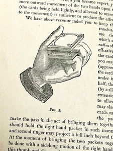 Antiguo libro mágico de Hoffman's Tricks with Cards HC McKay Phila. primer plano de tarjeta - Imagen 1 de 16