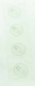 MRS GROSSMANS BABY NAPPY PINS BLUE STICKER STRIP BN & NLA - Picture 1 of 1