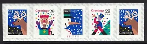 Scott 2799b- MNH (S/A) Plate Coil Strip of 5 - 29c Christmas Greetings- 1993 - Picture 1 of 1