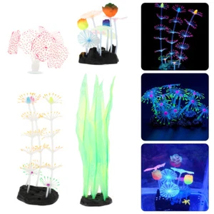 Glowing Sea Anemone Tank Gefälschte Terrarium Ornament Künstliche Aquatische - Bild 1 von 12