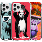 Silicone Cover Case Cute Random Animal Panda Gorilla German Shepherd Blue red