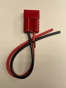 Enchufe rojo 50A para Anderson con silicona de 30 cm 10 AWG. - Imagen 1 de 1