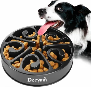 Ciotola anti Ingozzamento Ciotole per Cani Mangiare Lento Distributore Di Cibo L - Foto 1 di 12