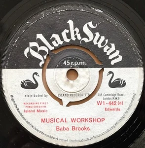 BABA BROOKS - MUSICAL WORKSHOP rare 1964 BLACK SWAN 45 - Picture 1 of 2