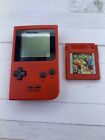 Nintendo  Game Boy Pocket MGB-001 Red OEM Tested Working New Screen Pokémon Red